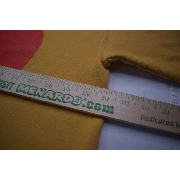 Taylor Swift To My Lover Cropped Crewneck Sweatshirt Mustard Yellow Heart Medium - Picture 5 of 6